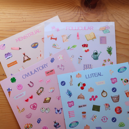 Happy Period Sticker Sheets (set of 4)