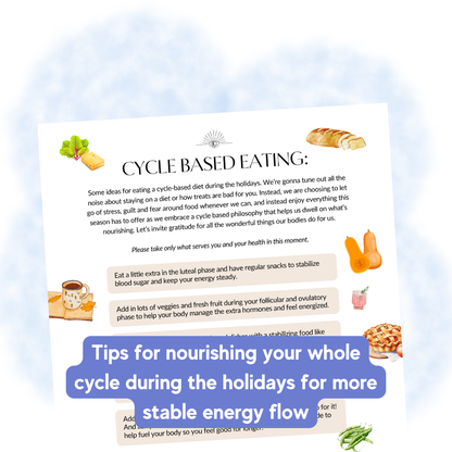 Cycle Syncing Workbook - Holiday + New Year's Edition