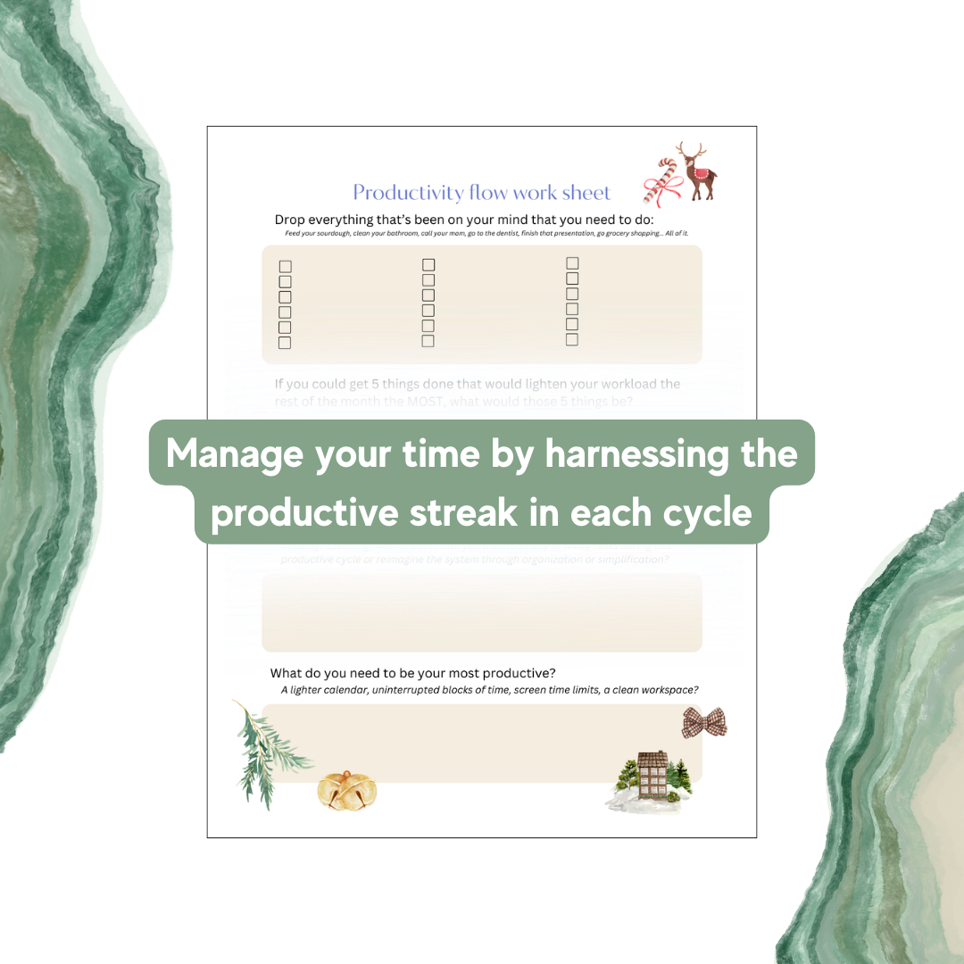 Cycle Syncing Workbook - Holiday + New Year's Edition