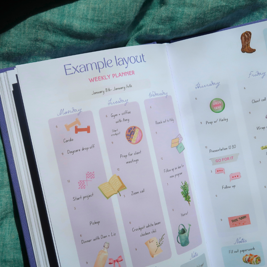 The Dayrise Planner + Happy Period stickers